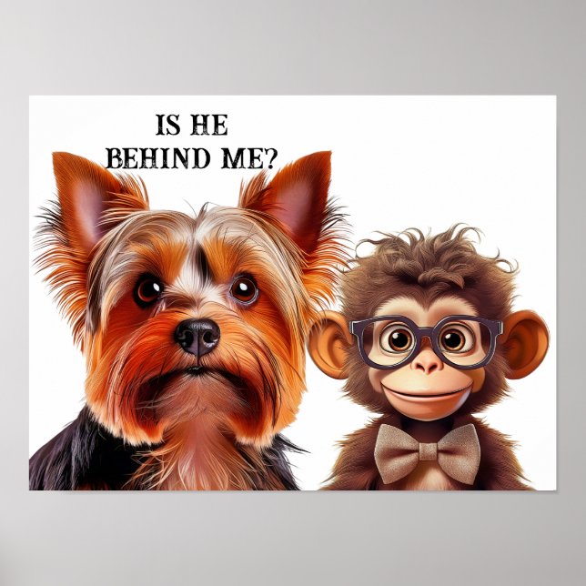 Is he behind me? poster (Front)