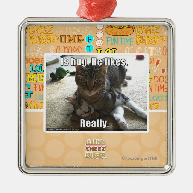 Is hug. He likes. Metal Tree Decoration (Front)