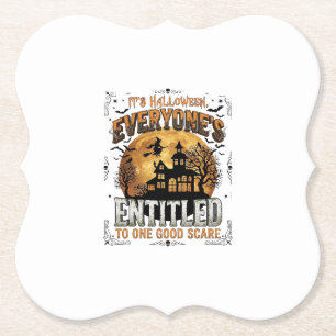 Is Human Costume French Bulldog Pumpkin Halloween_ Paper Coaster