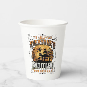 Is Human Costume French Bulldog Pumpkin Halloween_ Paper Cups