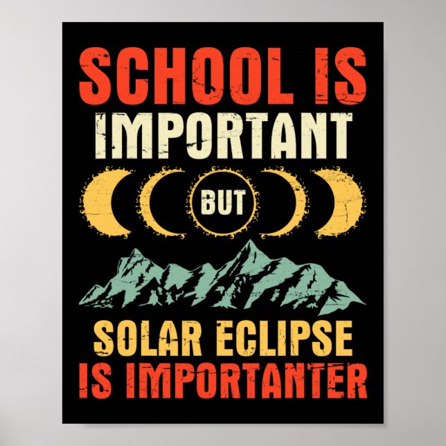 Is Important But Total Solar Eclipse Is Importante Poster (Front)