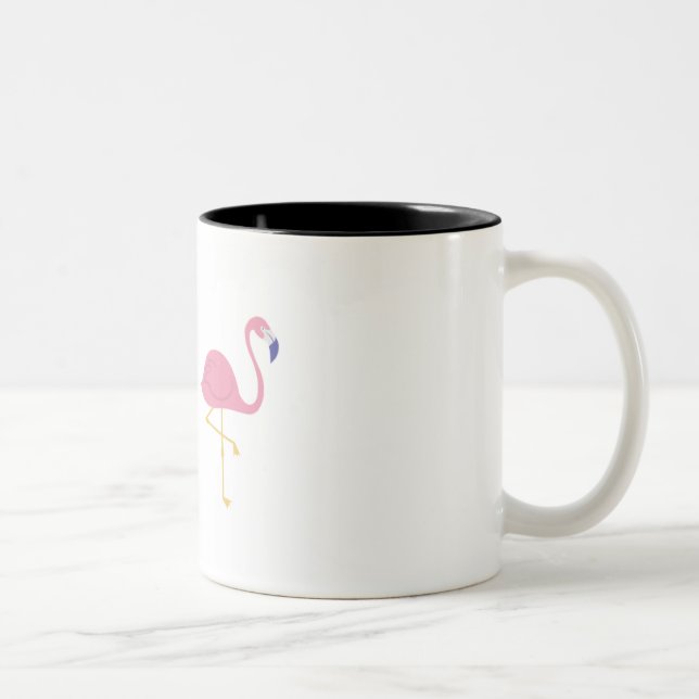 "Is it Friday yet?" mug. Two-Tone Coffee Mug (Right)