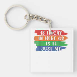 Is It Gay In Here Or Is It Just Me Lesbian Gay LGB Key Ring
