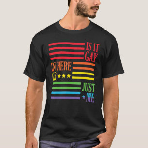 Is It Gay In Here Or Just Me Proud Lgbt Gay Pride  T-Shirt