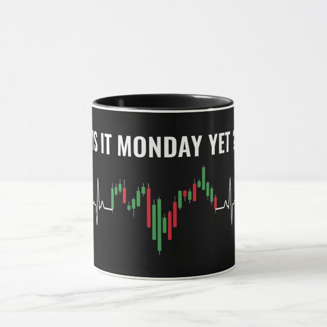 Is it Monday Yet? Funny Trading Stock Market Mug (Center)