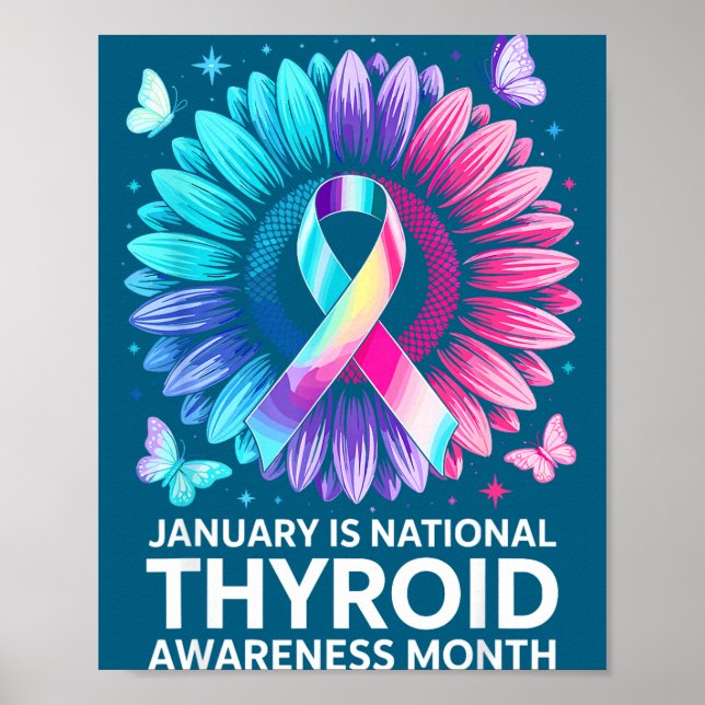 Is January Thyroid Awareness Month 1 Poster (Front)