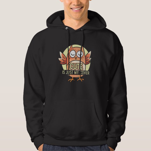 Is Just My Cover Owl Eagle Bird Cool Owner Hoodie (Front)