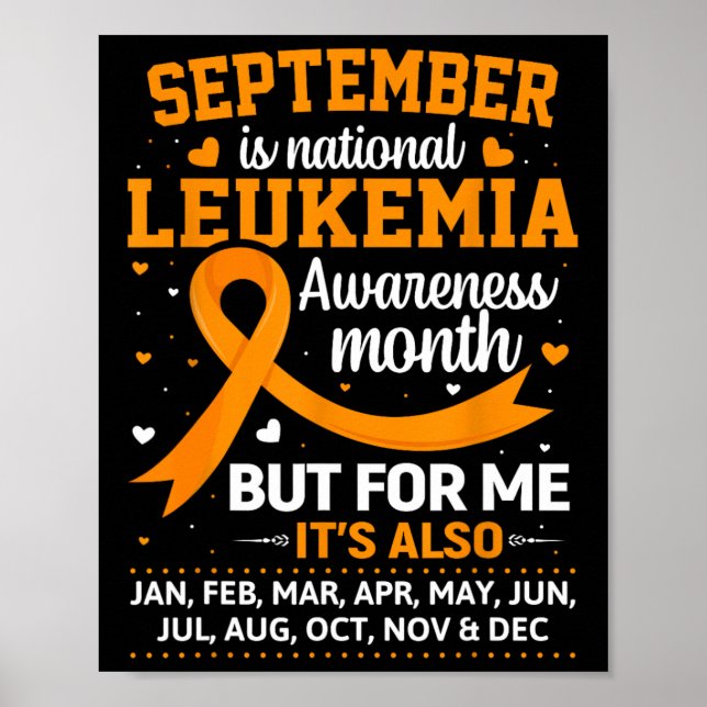 Is Leukaemia Awareness Month  Poster (Front)