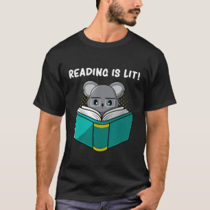 Is Lit For Koala Lovers That Love To Read T-Shirt