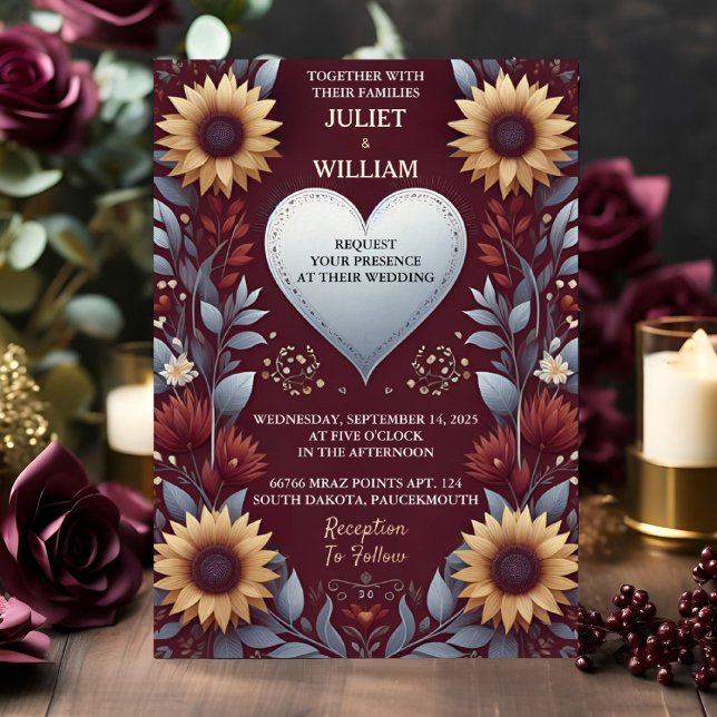 Is Maroon Traditional Fall Couple Burgundy Wedding (Creator Uploaded)