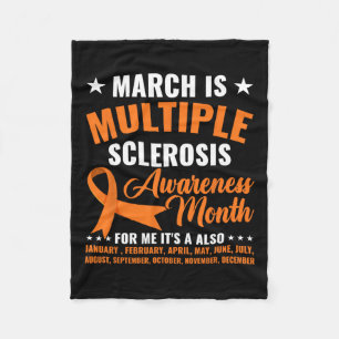 Is Multiple Sclerosis Awareness Month Ms Warrior Fleece Blanket