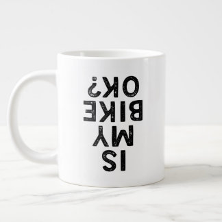Is My Bike Ok Fun Cycling Mountain Biker Add Name Large Coffee Mug