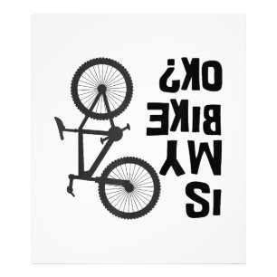 Is My Bike OK Funny Mountain Bike Photo Print