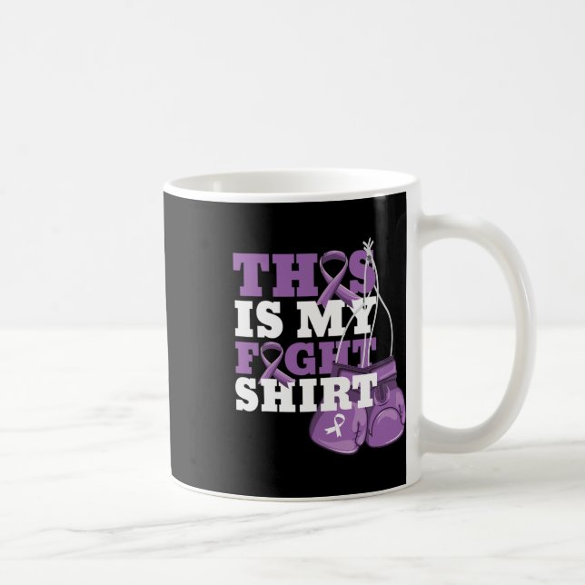 Is My Fight Alzheimerheimer Fighter Support Strong Coffee Mug (Right)