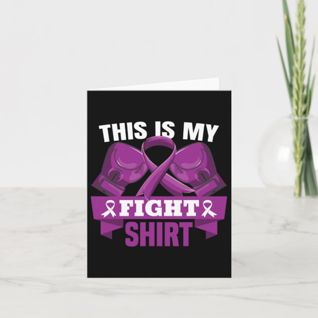 Is My Fight Fibromyalgia Fighter Support Strong  Card (Front)