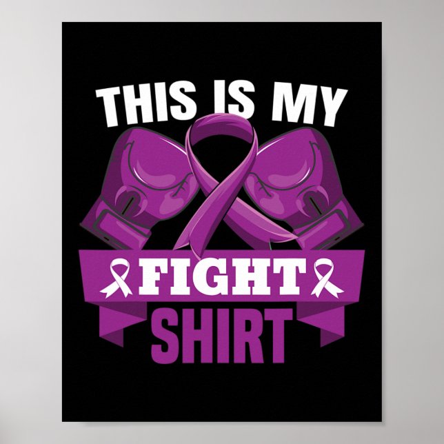Is My Fight Fibromyalgia Fighter Support Strong  Poster (Front)
