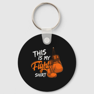 Is My Fight Leukaemia Awareness Warrior Survivor  Key Ring