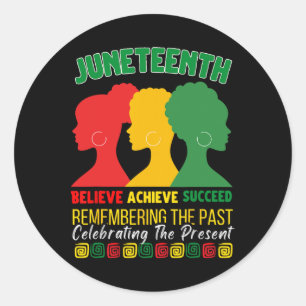 Is My Independence Day Believe Achieve Succeed  Classic Round Sticker