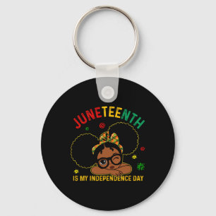 Is My Independence Day Black Girls Kids Toddlers Key Ring
