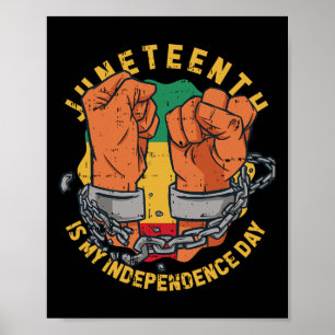 Is My Independence Day Black History Afro-centric  Poster