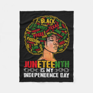 Is My Independence Day Black Pride Melanin 1 Fleece Blanket