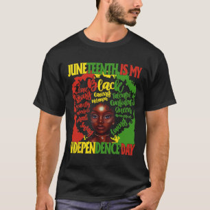 Is My Independence Day Black Queen Women Girls T-Shirt