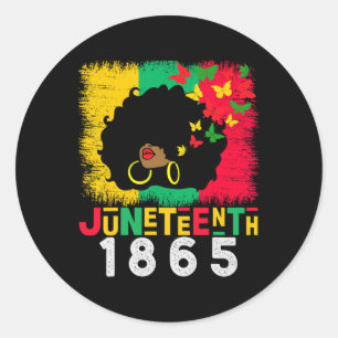 Is My Independence Day Black Women Black Pride 2  Classic Round Sticker