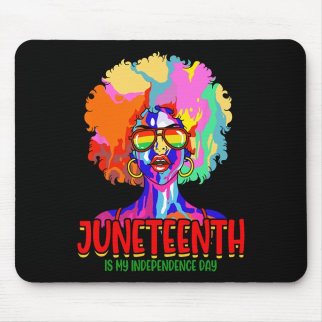 Is My Independence Day Black Women Black Pride 3  Mouse Pad (Front)