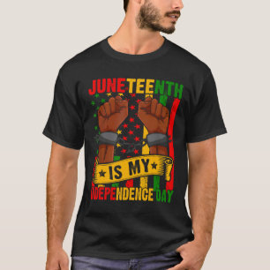 Is My Independence Day Free Ish Black Mens Womens T-Shirt