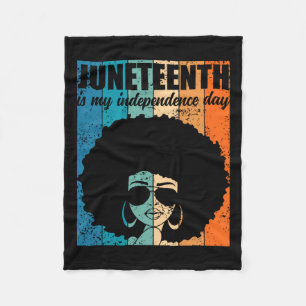 Is My Independence Day Gles Of Bold Black Fleece Blanket