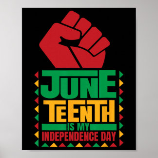 Is My Independence Day Novelty Juneteenth 1  Poster