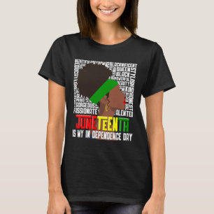 Is My Independence Happy Black Woman Day  T-Shirt