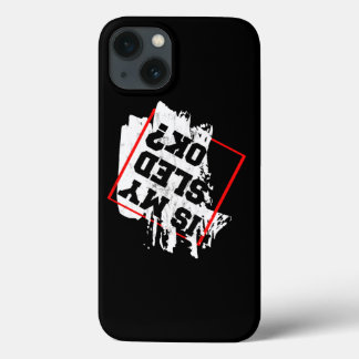 Is My Sled Ok Crashed Snowmobile Winter Trails iPhone 13 Case