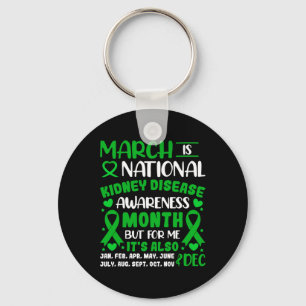 Is National Kidney Disease Awareness Month Men Wom Key Ring