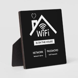 Is On The House Wifi Password plaque