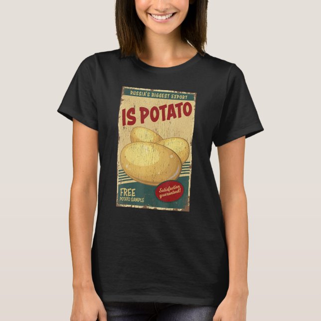 Is Potato In Television As Seen On Late Night Is P T-Shirt (Front)