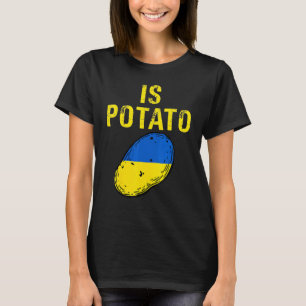 Is Potato Joke Blue And Yellow Potato T-Shirt