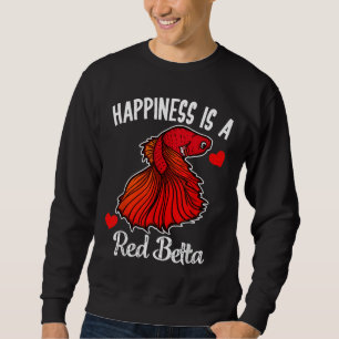 Is Red Betta Fish Siamese Fighting Fish Sweatshirt