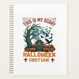 Is Scary Halloween Costume Tombstone Pumpkins Moon Planner