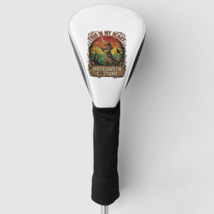 Is Scary Halloween Costume Witch Broom Cat Golf Head Cover