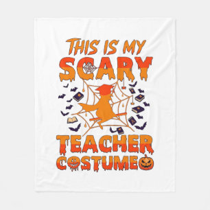 Is Scary Teacher Costume Halloween Witch Spider We Fleece Blanket