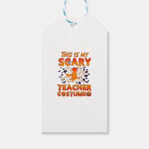 Is Scary Teacher Costume Halloween Witch Spider We Gift Tags