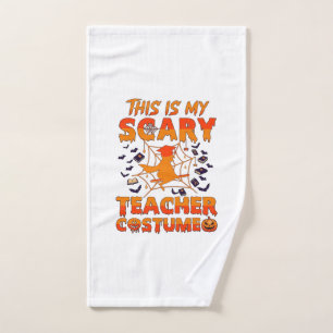 Is Scary Teacher Costume Halloween Witch Spider We Hand Towel