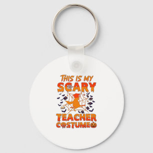 Is Scary Teacher Costume Halloween Witch Spider We Key Ring