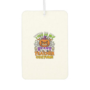 Is Scary Teacher Costume Haloween Pumpkin Witch Ha Car Air Freshener
