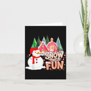 Is Snow Much Fun Winter Christmas Teacher Holiday  Card