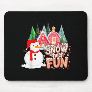 Is Snow Much Fun Winter Christmas Teacher Holiday Mouse Pad