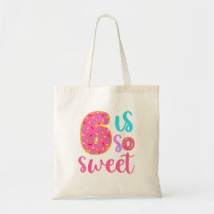 Is So Sweet Girls Birthday Doughnut Tote Bag