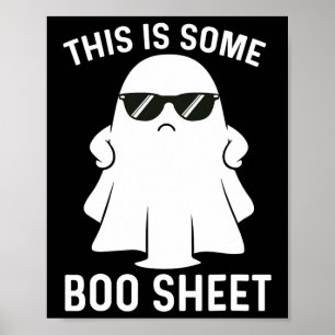 Is Some Boo Ghost Halloween Costume Men Women  Poster