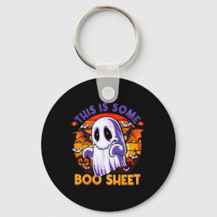 Is Some Boo Sheet Ghost Spooky Halloween Men Women Key Ring